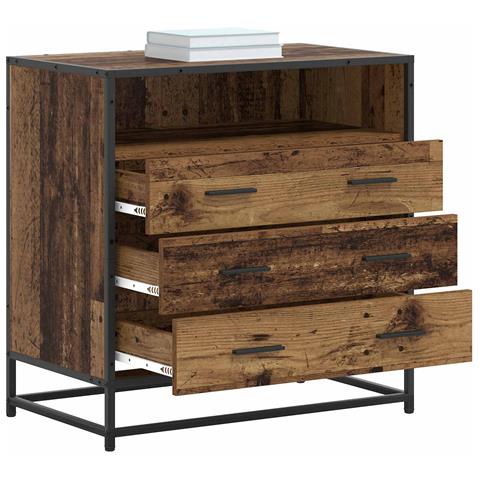 Mobile con Cassetti 3-Cassetto Legno antico 70 x 41 x 70 cm - Foto 2