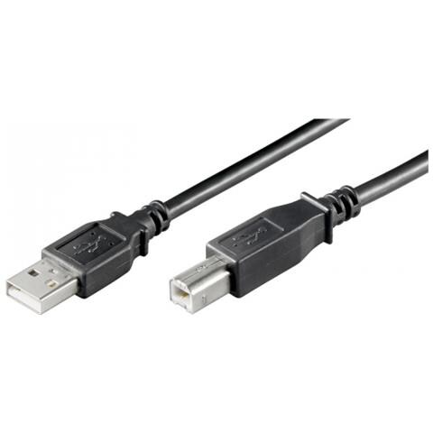 Cavo USB 2.0 A / B M / M 3.0 mt nero, bulk - Foto 2
