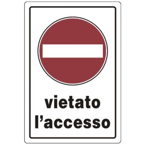 Cart. "vietato Accesso" 30x20pl - Foto 2