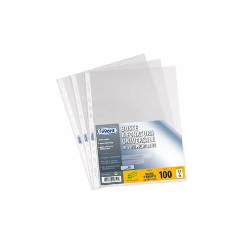 Protezione fogli Favorit - Rettangolare - Polipropilene - 200 / Pacco - Foto 1