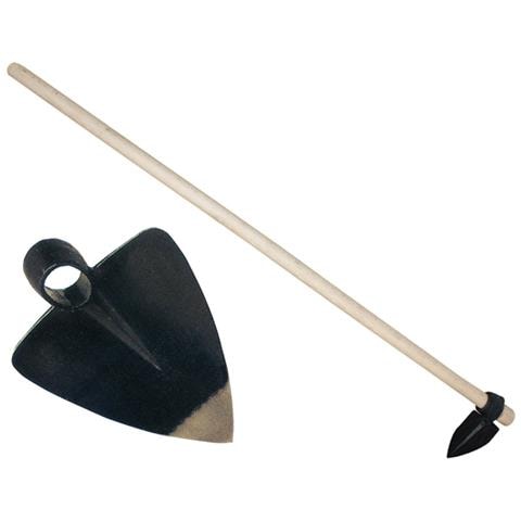 Zappa A Cuore Cm. 19x17 In Acciaio Forgiato Gr. 800 Con Manico In Legno Da Cm. 140. - Foto 1