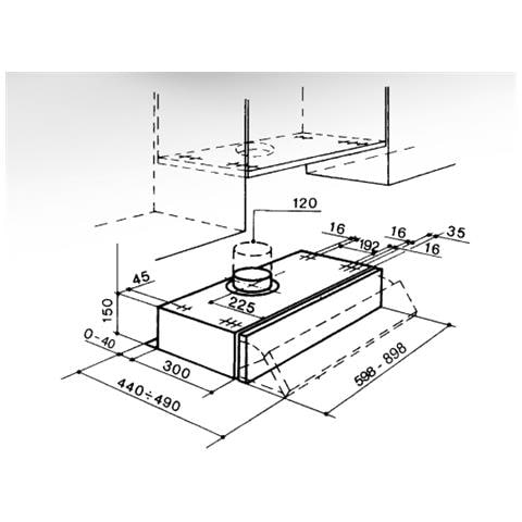 Cappa a Scomparsa PCH00 SRM AM26A Aspirante Colore Acciaio Inox - Foto 5