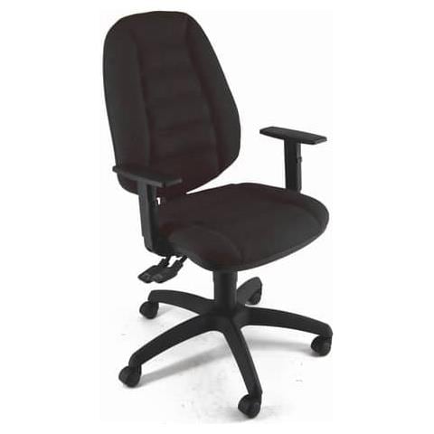 Sedia Operativa Girevole Cerere Crsym Eco Smart - Rivestimento Ignifugo Nero - Crsym / in - Foto 1