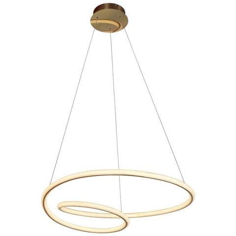Lampada A Sospensione A Led Integrata, Glitter Oro - Foto 8