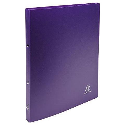 Pp Opaco Raccoglitore Ad Anelli A4 2 O-ring 20 Millimetri Della Colonna Vertebrale - Viola Pack 5 - Foto 1
