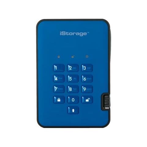 diskAshur 2 1000GB Blu disco rigido esterno - Foto 1