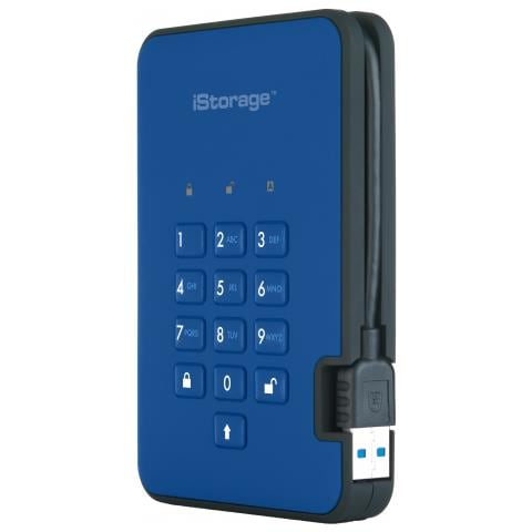 diskAshur 2 1000GB Blu disco rigido esterno - Foto 3