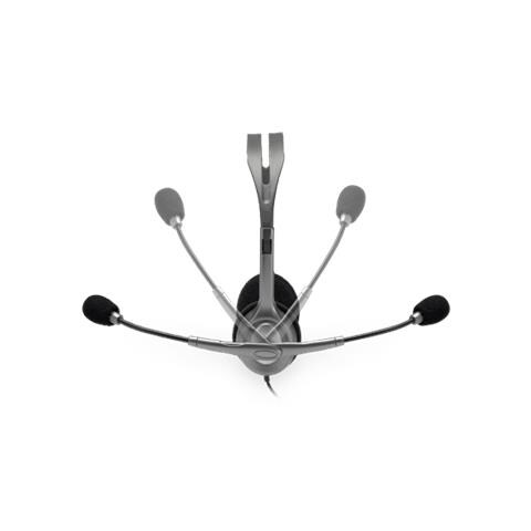 H111 Stereo Headset Cuffia Padiglione Auricolare Connettore 3.5 Mm Grigio - Foto 2