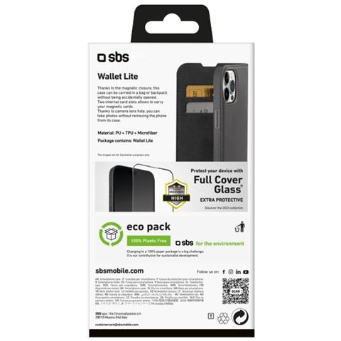 TEBKLITEIP1561PK custodia per cellulare 17 cm (6.7"") Custodia a borsellino Nero per iPhone 15 Pro Max - Foto 3