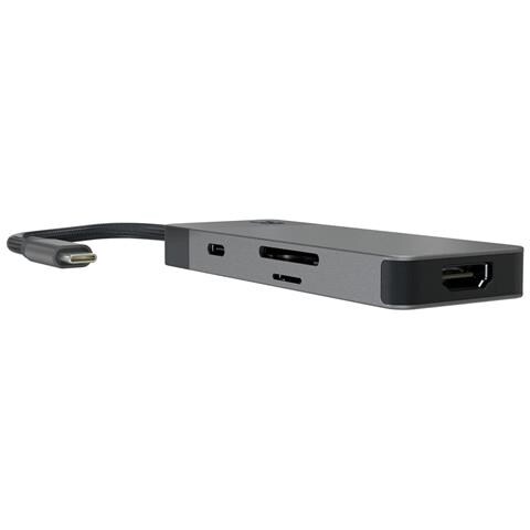 HUBGC01 Hub USB Tipo-C 7-in-1 Argento - Foto 2