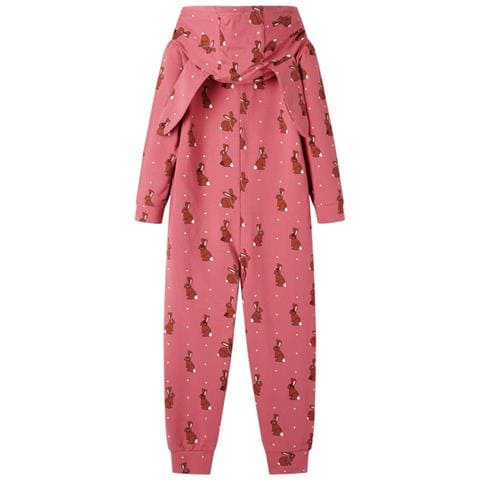 Tutina Con Cappuccio Da Bambina Rosa Antico 92 - Foto 2