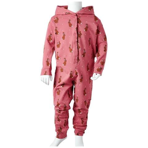 Tutina Con Cappuccio Da Bambina Rosa Antico 92 - Foto 8