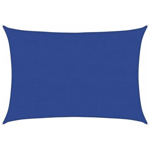Vela Parasole 160 G /m Rettangolare Blu 4x5 M In Hdpe - Foto 1