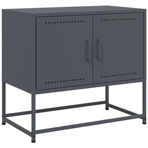 Mobile Tv Antracite 68,5x39x60,5 Cm In Acciaio - Foto 1