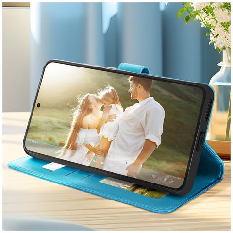 Custodia Mandala Fiori Per Samsung Galaxy S24 Fe Portacarte Cordino - Foto 5