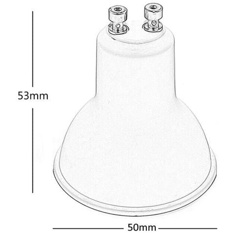 5 Faretto Led Gu10 Lampadina 5w Luce Bianca Lampadine Per Lampadario Applique - Foto 5