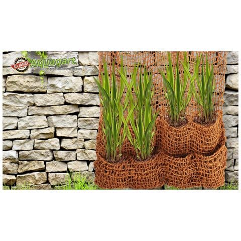 10 Sacchetti Per Innesti, Tessuto Di Cocco, 8 Sacchetti, Stuoia Per Argini, Stuoia Per Pendii Per Telo Per Laghetto - Foto 4