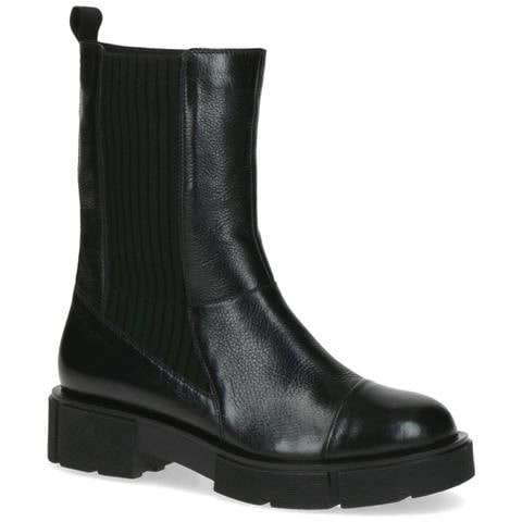 Black Nappa Casual Closed Booties Stivaletti Pelle Scarpe Donna Nero Eu 36, 9-25404-41-022 - Foto 1