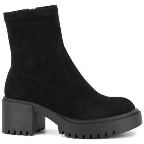 Black Casual Closed Boots Stivaletti Pelle Scamosciata /nabuk Scarpe Donna Nero Eu 36, 938029/06-02 - Foto 2