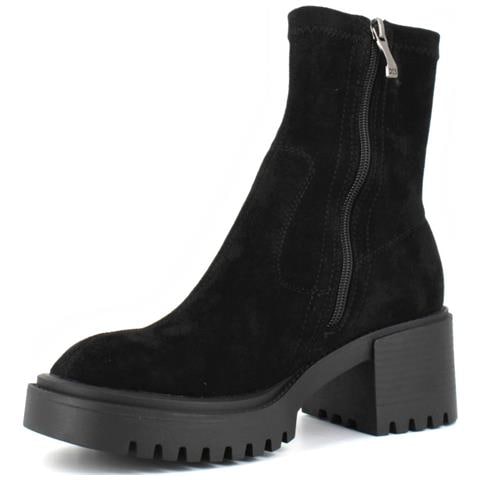 Black Casual Closed Boots Stivaletti Pelle Scamosciata /nabuk Scarpe Donna Nero Eu 36, 938029/06-02 - Foto 3