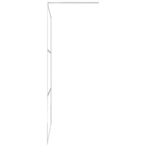 Parete Doccia con Mensola Cromo 100x195cm Vetro ESG e Alluminio - Foto 2