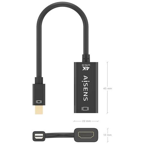A125-0904 cavo e adattatore video 0,15 m Mini DisplayPort HDMI tipo A (Standard) Nero - Foto 6