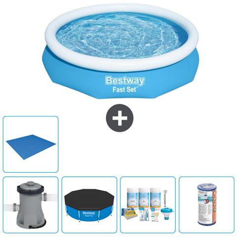 Piscina Fuori Terra - In Giro - 305x66 Cm - Blu - Include Accessori Coordinati Cb11 - Foto 1