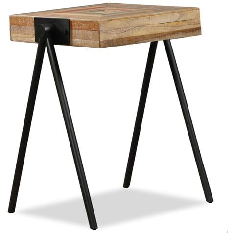 Lusso Casadino -  Tavolino Laterale In Legno Massello Di Teak Di Recupero - Foto 1