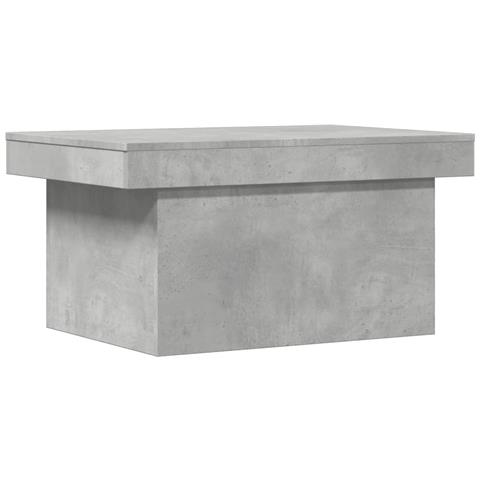 Tavolino Salotto Grigio Cemento 80x55x40 Cm Legno Multistrato - Foto 1