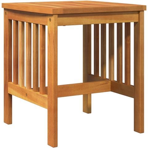 Tavolo Laterale da Giardino  Marrone 45x45x50 cm in Legno Massello di Acacia - Foto 1