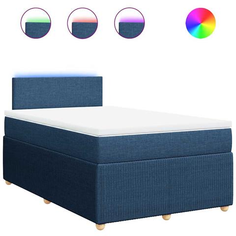 Giroletto a Molle con Materasso Blu 120x190 cm in Tessuto - Foto 1