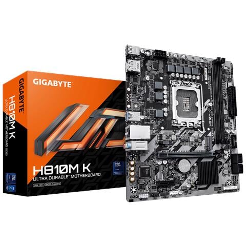 H810M K Scheda Madre - CPU Intel Core Ultra (Serie 2), VRM a 3+1+2 fasi, fino a 6400 MHz DDR5, 1 x M. 2 PCIe 4.0, LAN 1 GbE, USB 3.2 Gen 1 - Foto 1