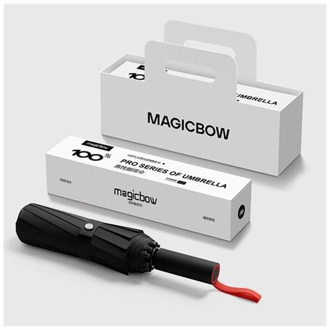 Ombrello Automatico Pieghevole In Confezione Regalo: Antivento, Protezione Solare Upf50+ Black - Foto 2