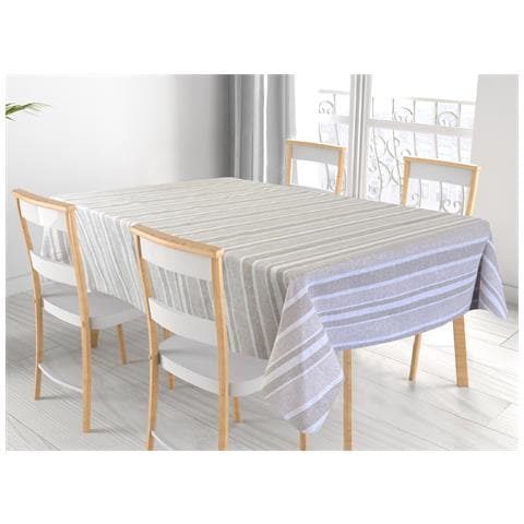 Tovaglia Per Salotto Cucina In Miros Misto Cotone Made In Italy Tela Rp 140x140 Beige - Foto 1