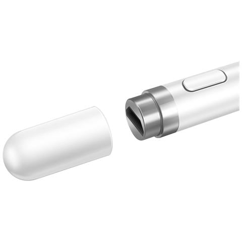 Penna Stilo Per Smartphone Tablet, Punta Da 1.5mm, Autonomia 20h, Micro-usb, Bianco - Foto 5
