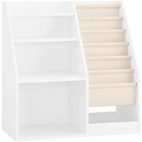 Sobuy Libreria Montessori Per Bambini Cesta Scaffale Portagiochi Salvaspazio In Bianco - Foto 1