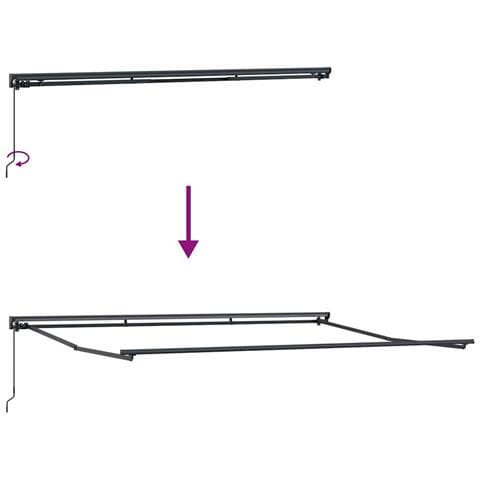 Tenda Retrattile Striscia Multicolore 450x300 cm Tessuto - Foto 9