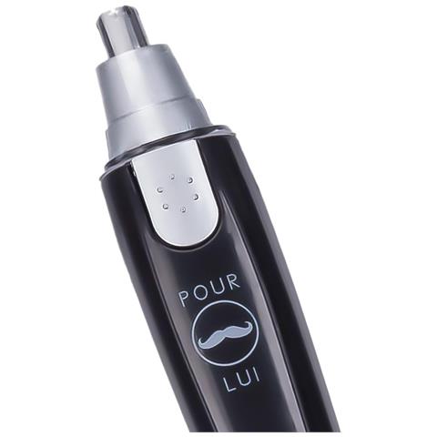 Tondeuse Per Naso E Orecchie Per Uomo Testa Rotante, Nero - Foto 4