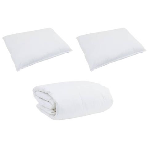 Piumone Altro con cuscino 3 pcs Bianco 240 x 220 cm Piume - Foto 1