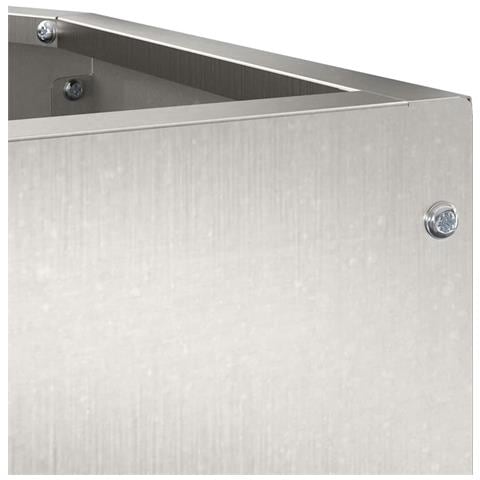 Vaso d'angolo Argento 45 x 45 x 35 cm Acciaio inossidabile - Foto 9