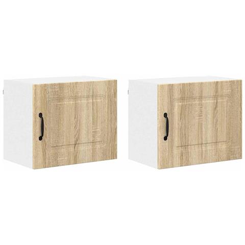Pensile cucina con porta 2 pcs Rovere Sonoma 50 x 31 x 40 cm - Foto 1