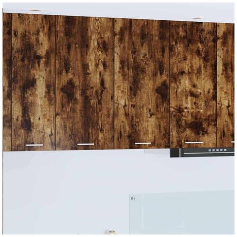 Armadio pensile con porta Riga Rovere fumé 80 x 31 x 80 cm - Foto 2