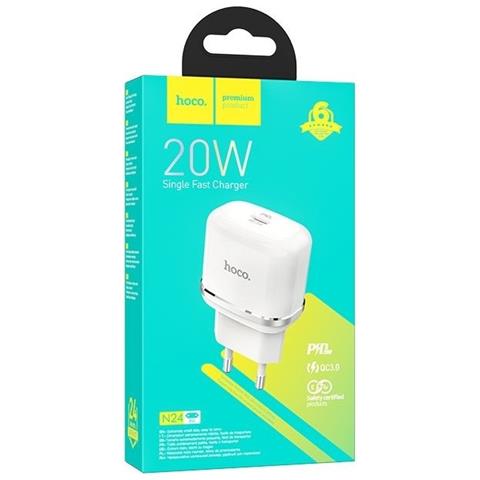 Caricabatterie Da Casa Originale N24 Usb-c Fast Charger 20w White Per Smartphone - Foto 1