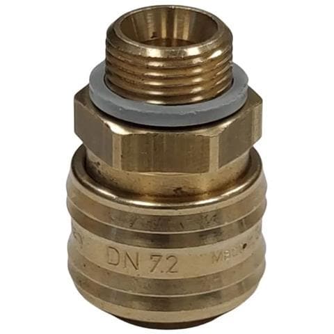 Raccordo Rapido Pneumatico 3/8 Innesto Aria Compressa In Ottone - Foto 1