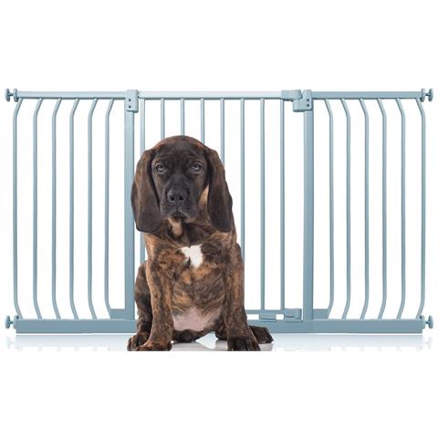 Bettacare Cancelletto Per Cani Elite Con Montaggio A Pressione, 143cm - 152cm, Grigio Opaco - Foto 1
