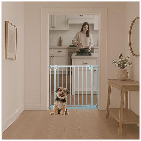 Bettacare Cancelletto Per Cani Elite Con Montaggio A Pressione, 143cm - 152cm, Grigio Opaco - Foto 4