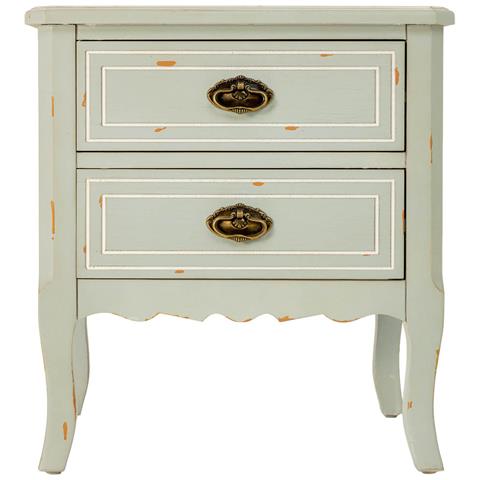 Comodino In Legno Con Due Cassetti 50x38x55h Cm - Foto 2