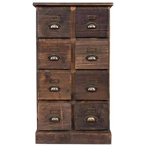 Settimanale In Legno Con 8 Cassetti 48x31x87,5h Cm - Foto 2