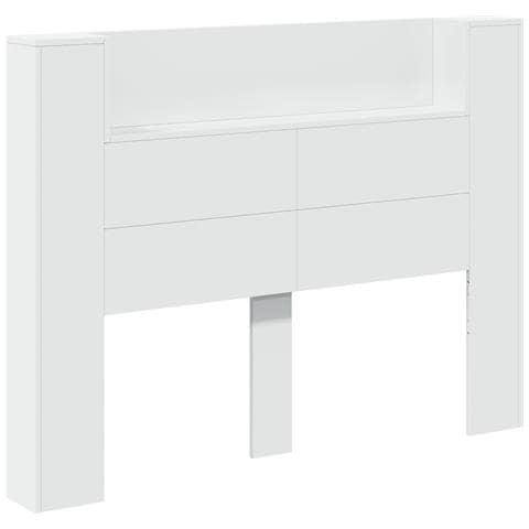 Testata con Mobile e LED Bianco 140 x 16,5 x 103,5 cm - Foto 1