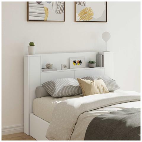 Testata con Mobile e LED Bianco 140 x 16,5 x 103,5 cm - Foto 2